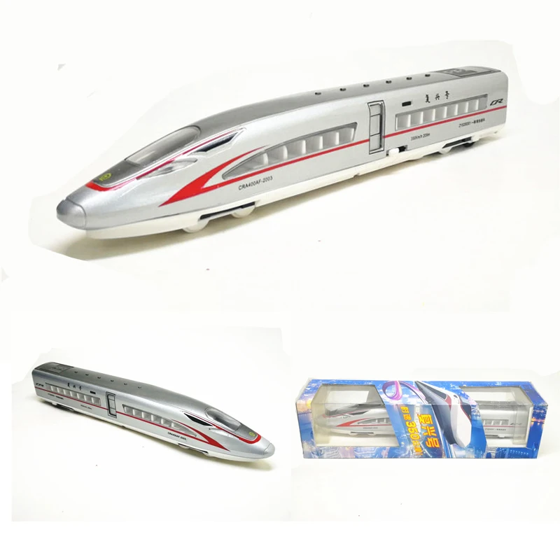 

High Simulation Revival High-speed Train Toy Alloy Model Train Toy Audio and Visual Sound Light Model Car Children Gifts