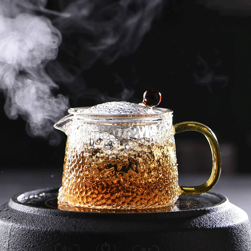 300 мл/500 мл чайник с прозрачным стеклянным фильтром для заваривания чая Чайная церемония посуда для напитков чайная посуда китайский чайник контейнер Декор
