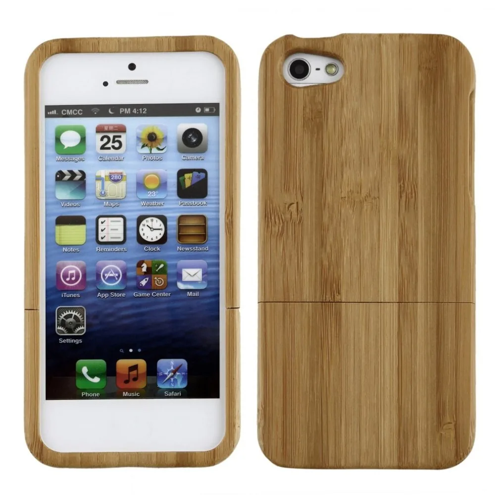 

Mobile Phone Protective Cover Bamboo Wood Case Cover For iphone 5 Hard Back Cover Case Protector For iphone 5 5S