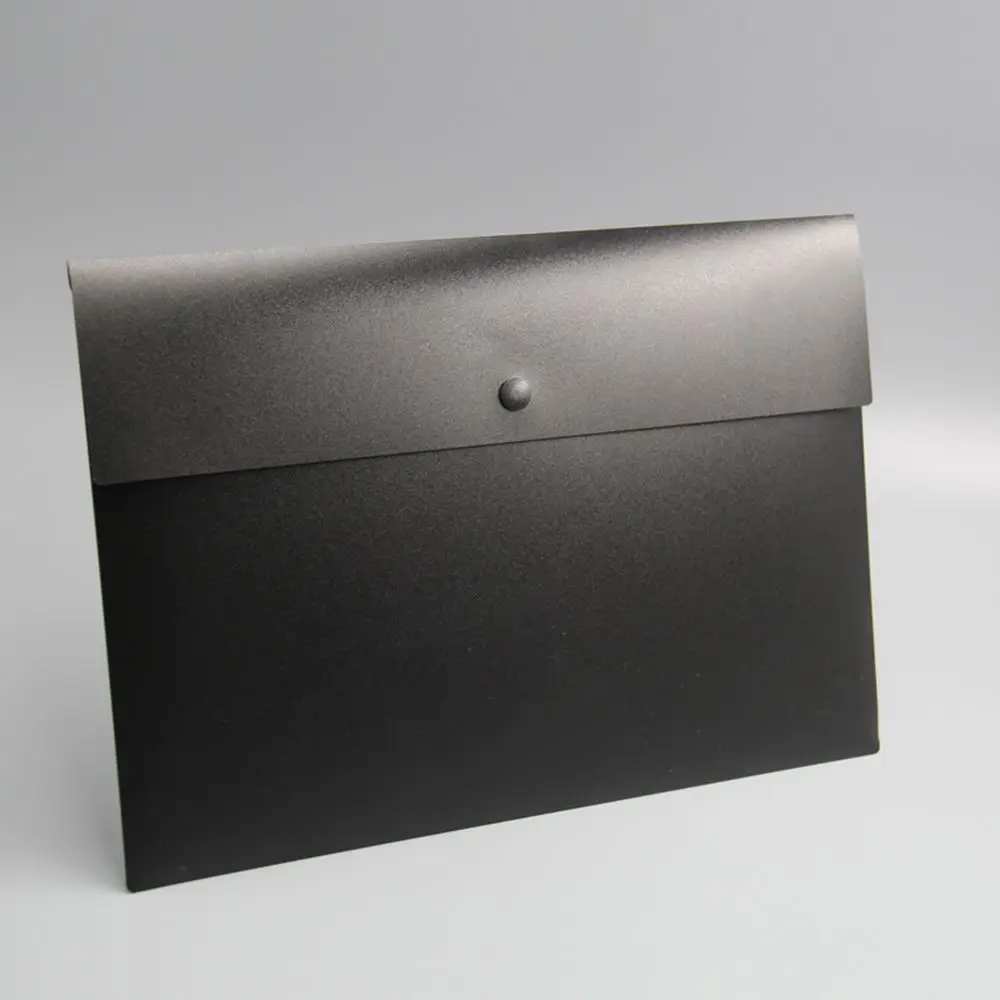 

High Quality Simple Business A4 File Folder Briefcase Document Bag Paper Folder Organizer Black White Color