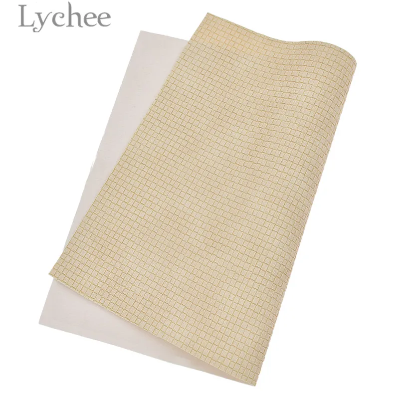 Lychee, 1 предмет 21x29 см A4 тканым узором ПВХ кожа ткань синтетическая кожа DIY Материал с плоским дном для одежды сумки из натуральной кожи Ремни - Цвет: 4