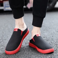 Мужские летние тапочки; повседневные тканевые тапочки с закрытым носком; мужские сандалии на плоской подошве; пляжные шлепанцы