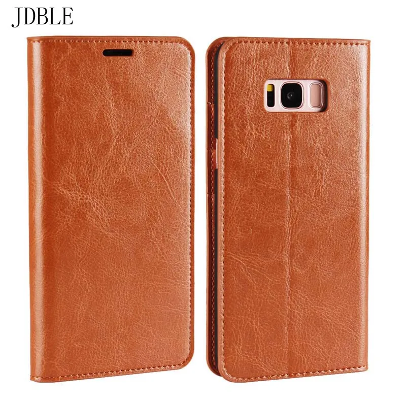 Натуральная Воловья кожа чехол для телефона с карманом для карты Чехол для samsung Galaxy S5 S6 S6EDGE S7 S7EDGE S8 S8PLUS NOTE5 4 A7 JS0074
