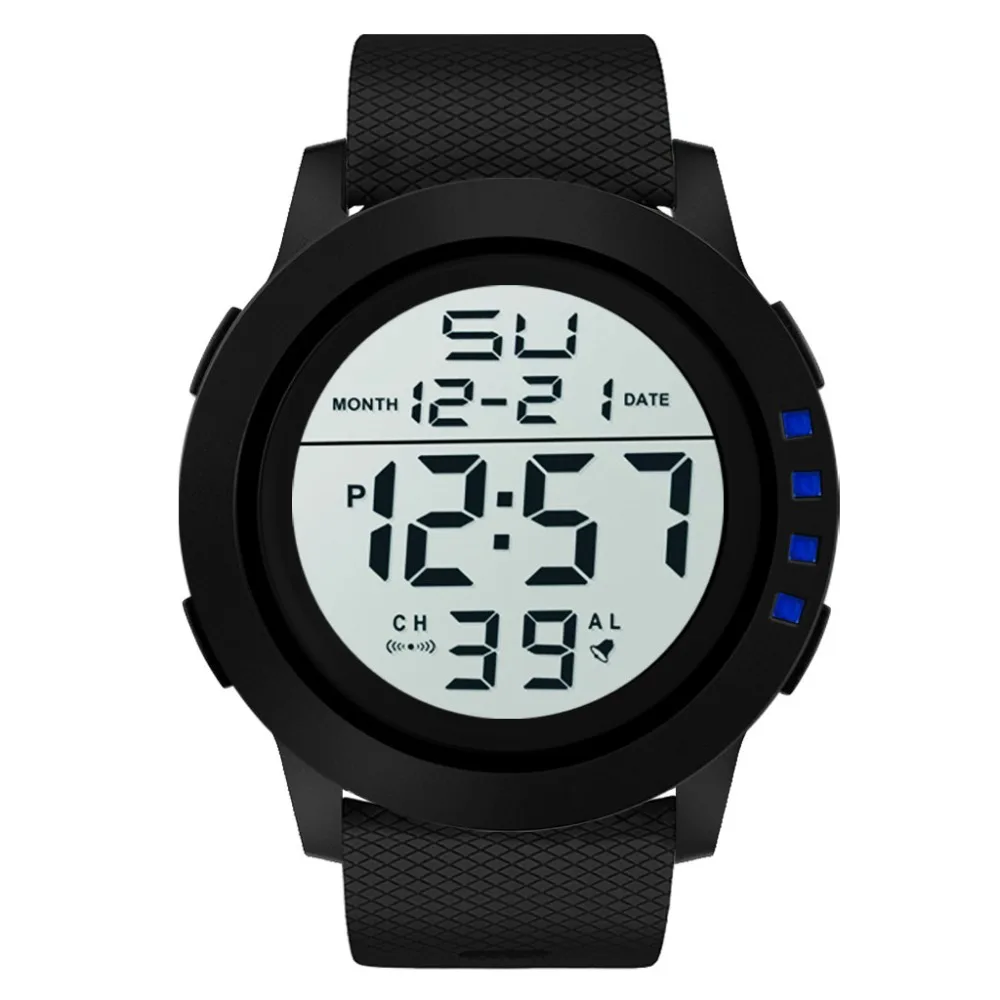 HONHX Роскошные Для мужчин smart watch Аналоговый Цифровой Дата Военные Спортивные светодиодный водонепроницаемый ремень часы Открытый Пеший Туризм Бег простой подарок