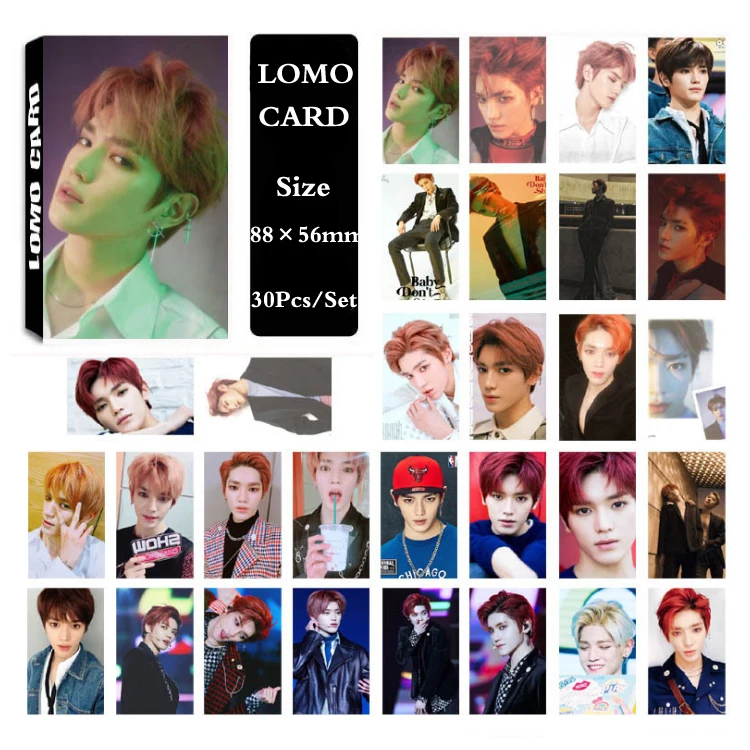 KPOP NCT127 NCT U фото карта постер ломо карты самодельные бумажные HD вентиляторы