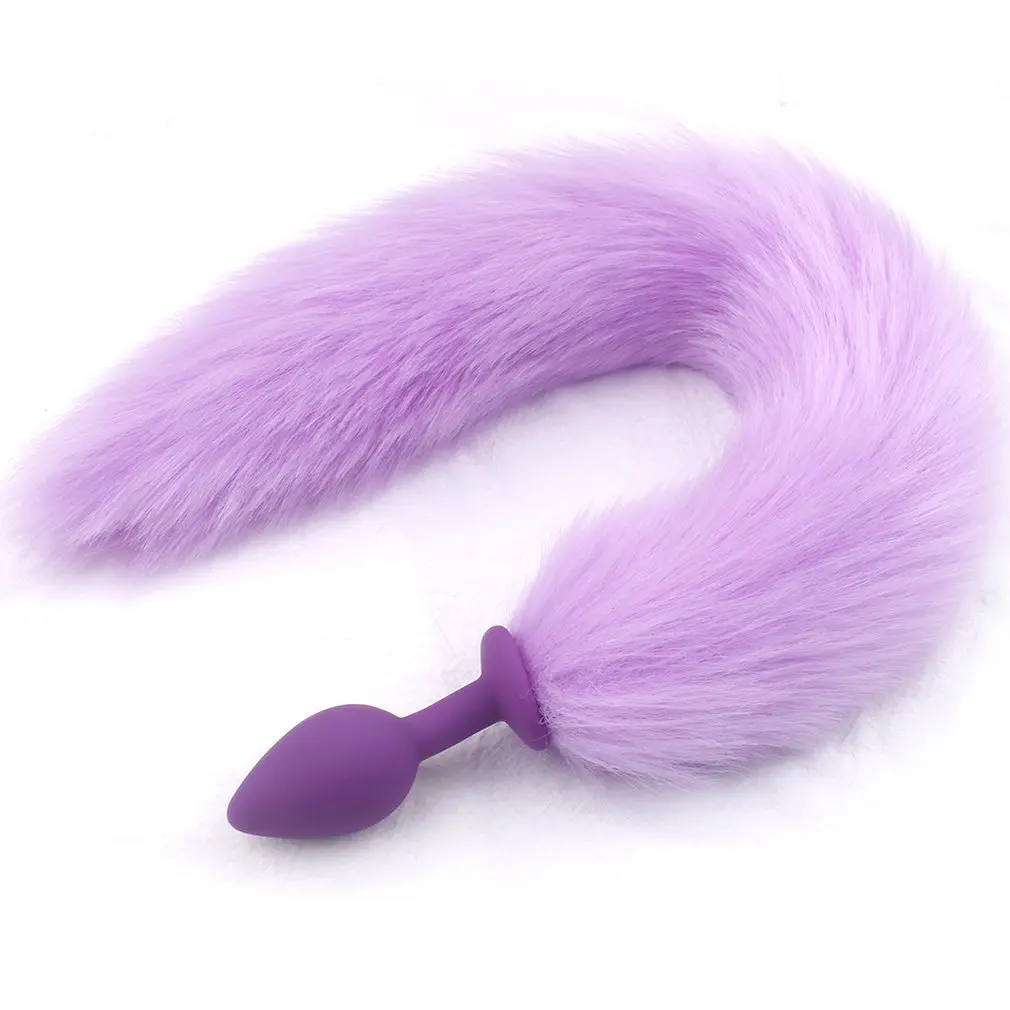Silicone Fox Tail Anal Plug Cosplay BDSM Toy Surface Soft Butt Toys For Women Couples Adult Sex Products Erotic | Красота и здоровье