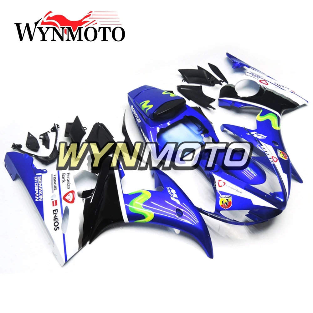 Complete ABS Plastic Injection White Blue Black Covers New Motorcycle Fairings For Yamaha YZF R6