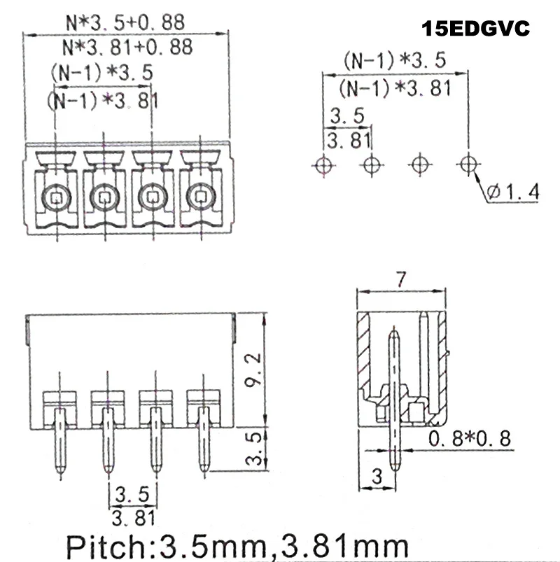 15EDGVC size
