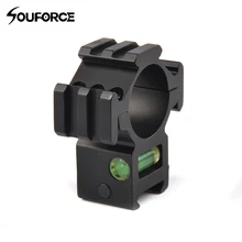 Прочный 30 мм баррель крепление кольцо три стороны с пузырьковым уровнем костюм 20 мм Пикатинни Вивер рельс для охоты