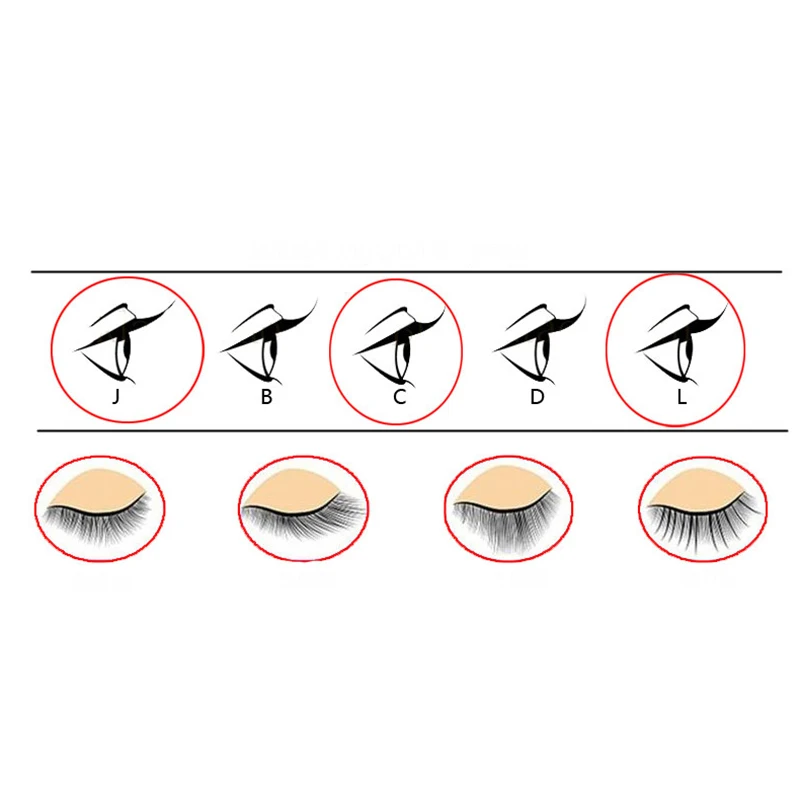 

New Individual False Eye lashes 0.15 C curl Eyelashes Extension Natural thick false eyelashes Makeup Individual Lashes maquiagem