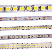 Smd 2835 tira de led rgb, smd 5630 5050 60/120/240/480leds/m 5m 300 fita de luz de led rgb, fita flexível/600/1200/2400leds/m dc12v 24v w