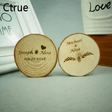 Индивидуальный заказ 5 см сохранить дату DIY деревянное бревно деревянные Этикетки для свадебных подарков свадебный душ пользу вечерние настольные Тэги в стиле рустик