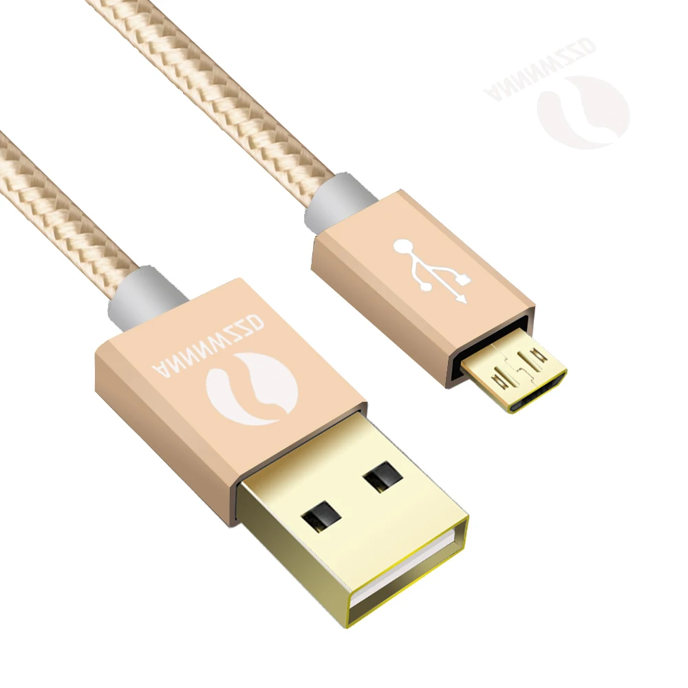 Микро USB кабель 1 м 2 а Быстрая зарядка нейлоновая оплетка USB синхронизация данных мобильный телефон Android адаптер для samsung xiaomi Htc LG huawei