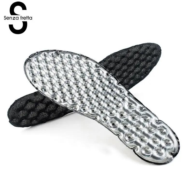 

Senza Fretta Inflatable Sports Shoes Insoles Deodorant Sweat Shockproof Running Insole Comfortable Foot Care Air Cushions Pad