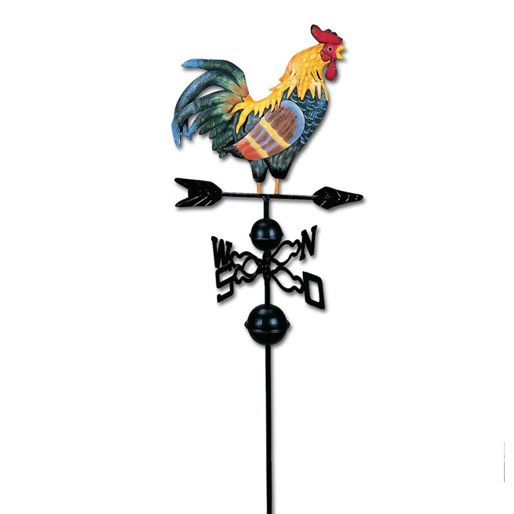 

Retro Rooster Weather Vane Metal Iron Craft Wind Speed Spinner Direction Indicator Garden Ornament Decor Patio Yard 120cm #2