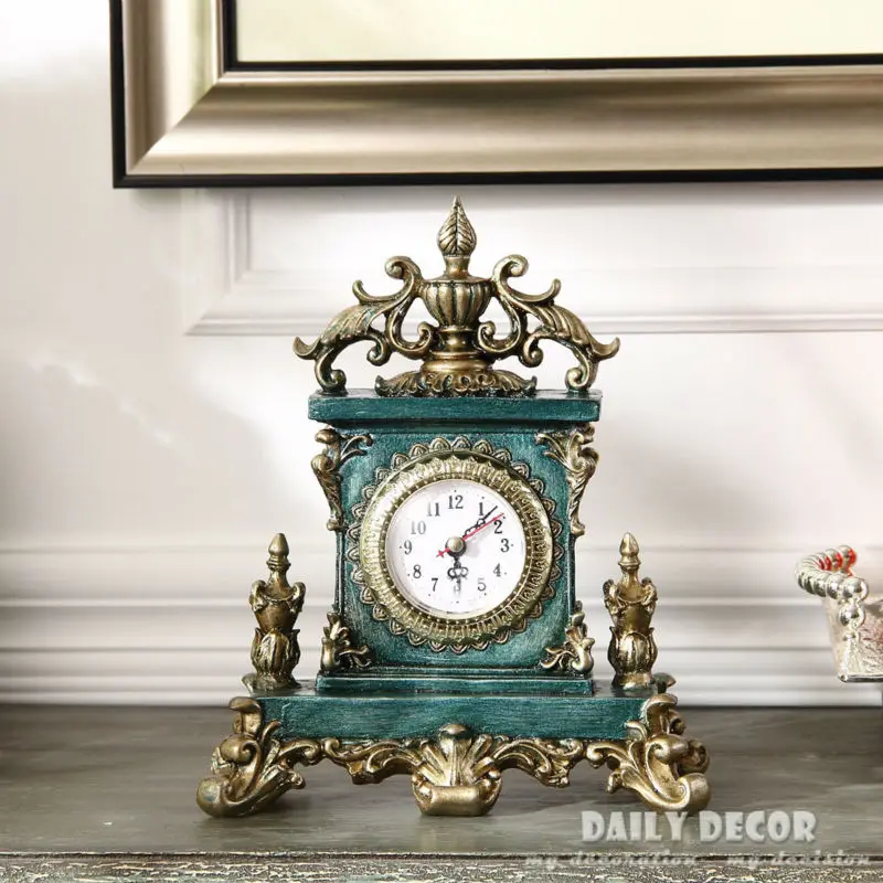 Vintage European American table clocks Decoration Bracket / desktop