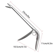 28,5 см НОВАЯ переносная пушка-стиль рыболовный крючок легкая приманка из нержавеющей стали