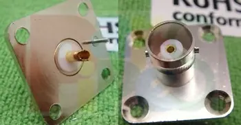 

50p BNC female RF Jack w 4 hole flange solder connector