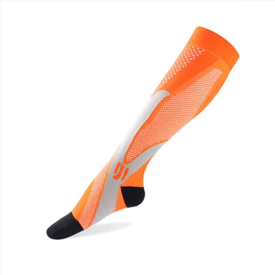 Компрессионные носки для мужчин и женщин-лучшие чулки для бега медицинские спортивные Edema диабетические варикозное расширение вен дорожные носки для беременных - Цвет: Orange