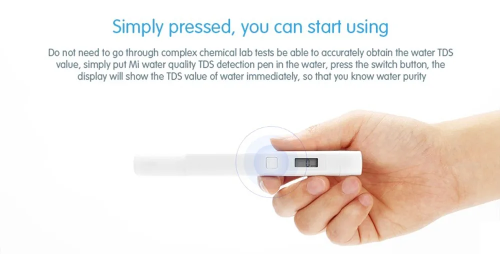 Xiaomi MiJia Mi TDS тестер портативный детектор чистоты воды профессиональный измерительный тест качества PH EC TDS-3 тестер