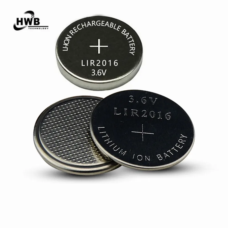 

5pcs Original Li-Ion Rechargeable Button Cell LIR2016 Recharged 500 Times Instead of Car Keys CR2016 Battery 3.6V Batteries