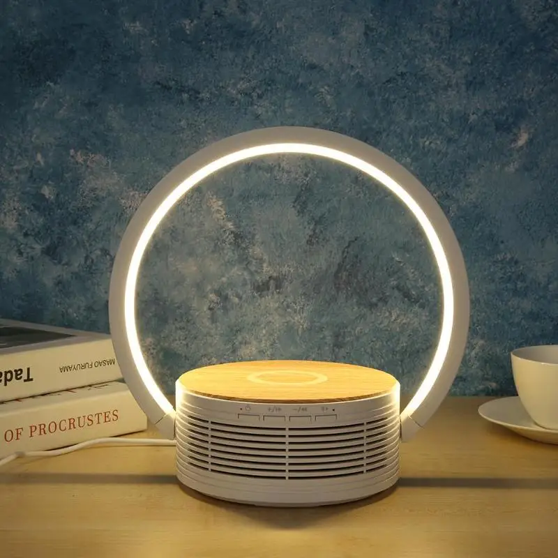 

Portable Mini Bluetooth Audio LED Table Desk Lamp Wireless Charging Function Desk Light Night Light for Home