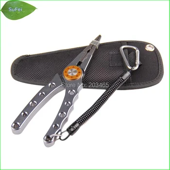 

FGP-5C 6061Aluminium 18.0cm Fishing Pliers Line Cutter Hook Tackle Tool Multi-function fishing tools