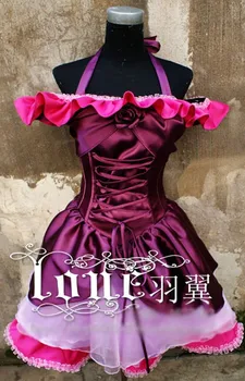 

Macross Frontier Sheryl Nome Cosplay Costume Fairy Queen Purple Party Dress