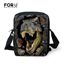 FORUDESIGNS/повседневные мужские сумки-мессенджеры, винтажные сумки через плечо с животными, милые сумки через плечо, летние сумки на плечо для детей, мальчиков