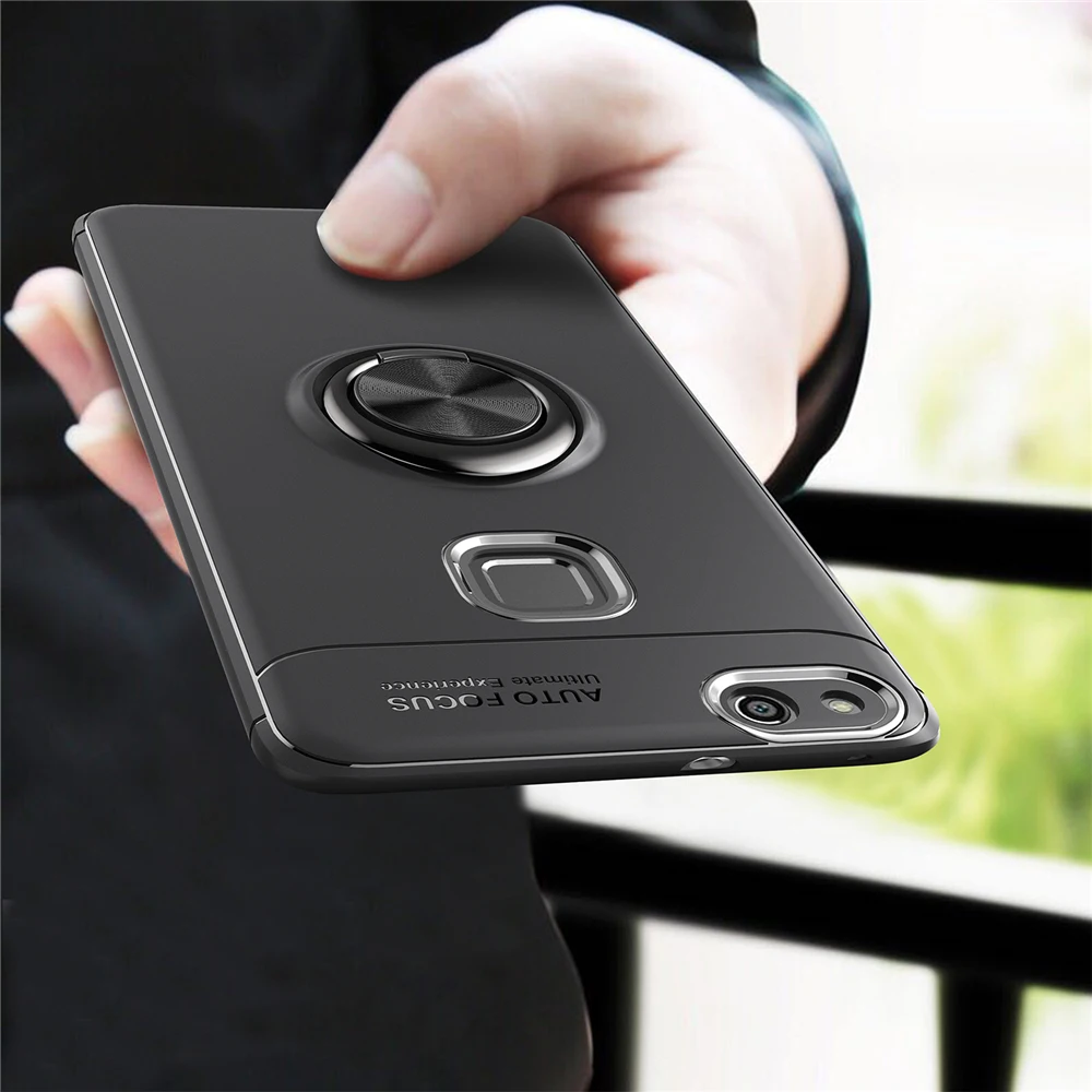 

Aikewu for Huawei P10 Lite Case Car Holder Stand Finger Ring Silicone shockproof Back Cover for Huawei P10 Lite case