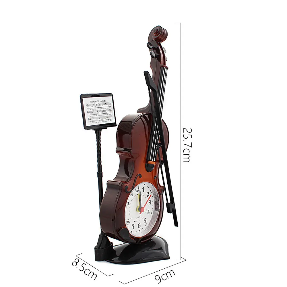 

Fiddle Player Violinist Music Lover Present Room Decor Unique Violin Alarm Clock