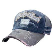 Feitong винтажная Кепка с якорем для девочек унисекс старинный Gorras вышивка Доступные цвета Кепка Регулируемая джинсовая состаренная бейсболка