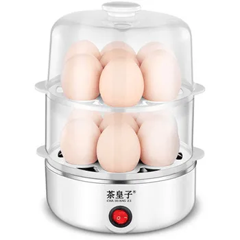 

220V Household Electric Egg Boiler Machine Multifunctional Auto-Off Egg Steaming Machine Breakfast Maker EU/AU/UK/US Plug