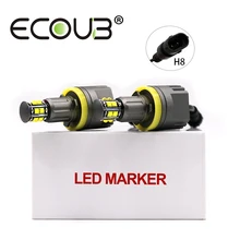2x120 W H8 Ангел глаз E92 Светодиодный Маркер для BMW E90 E91 E60 E61 E70 X5 E71 X6 E82 E88 E89 сбоку головной светильник лампочки Canbus белый туман светильник