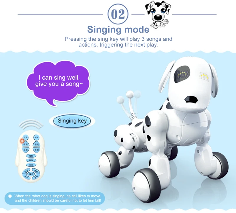 Animal de Estimação Inteligente sem Fio Cães de Estimação Presente para o Aniversário Controle Remoto Robô Eletrônico Inteligente Cachorro Brinquedo 2.4g rc Falando Crianças Cão 25 High Quality Brinquedos e hobbies