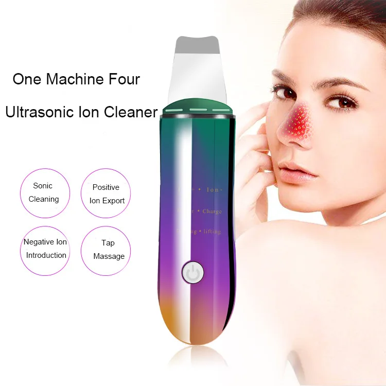 Rechargeable Ultrasonic Face Skin Scrubber Acne Cleanser Blackhead