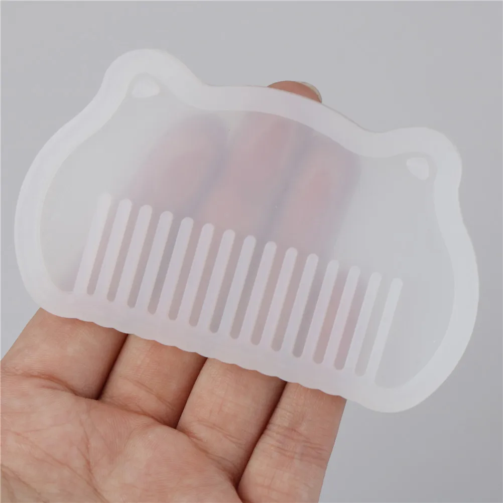 1PCS 9.5cm DIY Clear Silicone for comb transparent Mould For Epoxy Resin with Handmade Jewelry Tools resin molds for jewelry