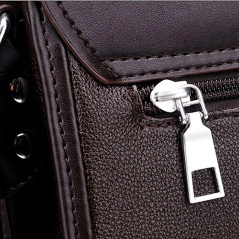 PU Leather Men Briefcase Shoulder Bags Brand Men's Messenger Bag Male Laptop Bag Business Fashion Large Capacity Travel Bag