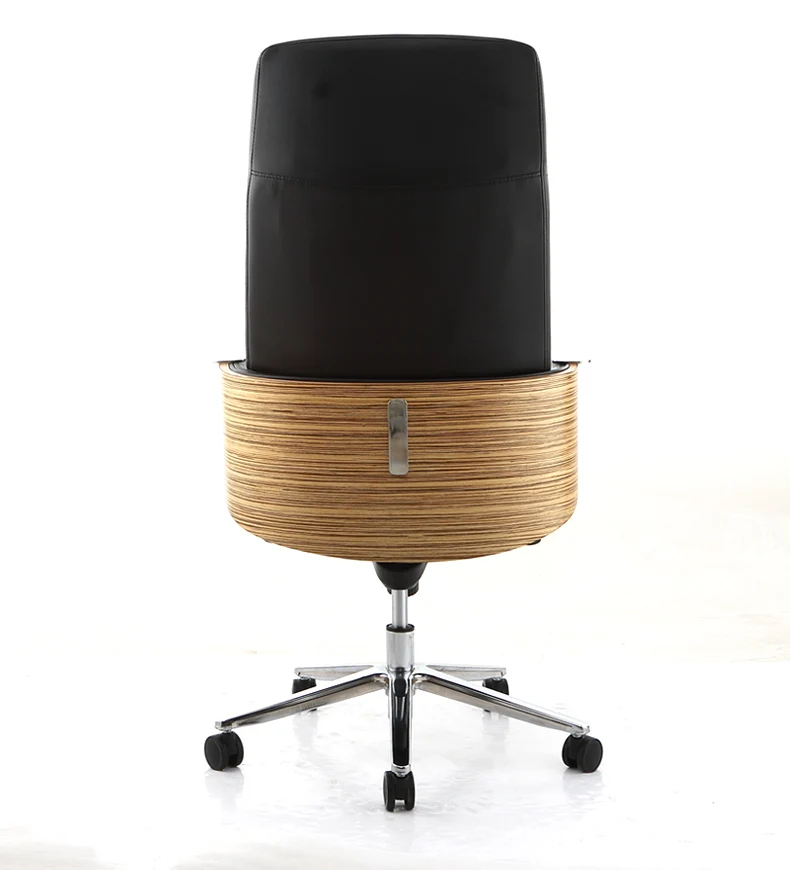 Офисная мебель стул. Простой кожаный офисный стул с высокой спинкой. 03|office furniture