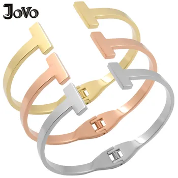 

High Quality Gold Color Open Cuff Bangle for Women Wedding Jewelry Elastic Steel Bracelet & Bangle Birthday Gift 11.11