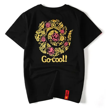 

Creative bronzing print fashion hip hop short sleeve funny t shirts Summer 2019 New quality pure cotton luxury t shirt men M-4XL