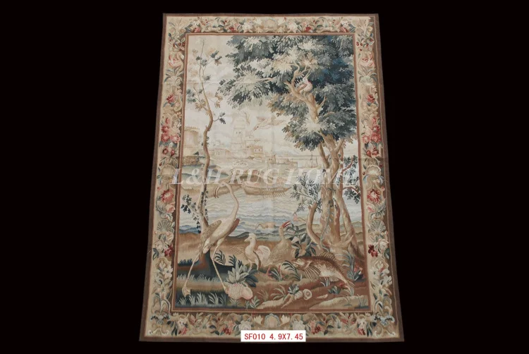 Free shipping 100 Aubusson Tapestry / arras,Aubusson woolen tapestry