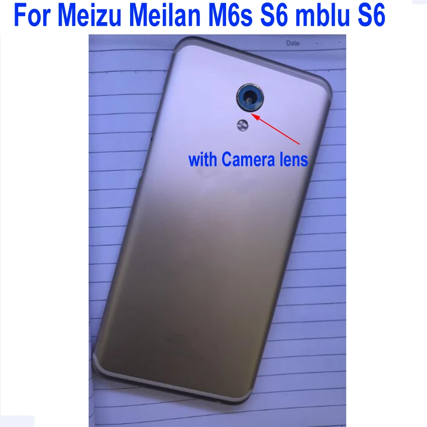 Задняя крышка аккумуляторного отсека для Meizu Meilan M6s S6 mblu задняя с объективом