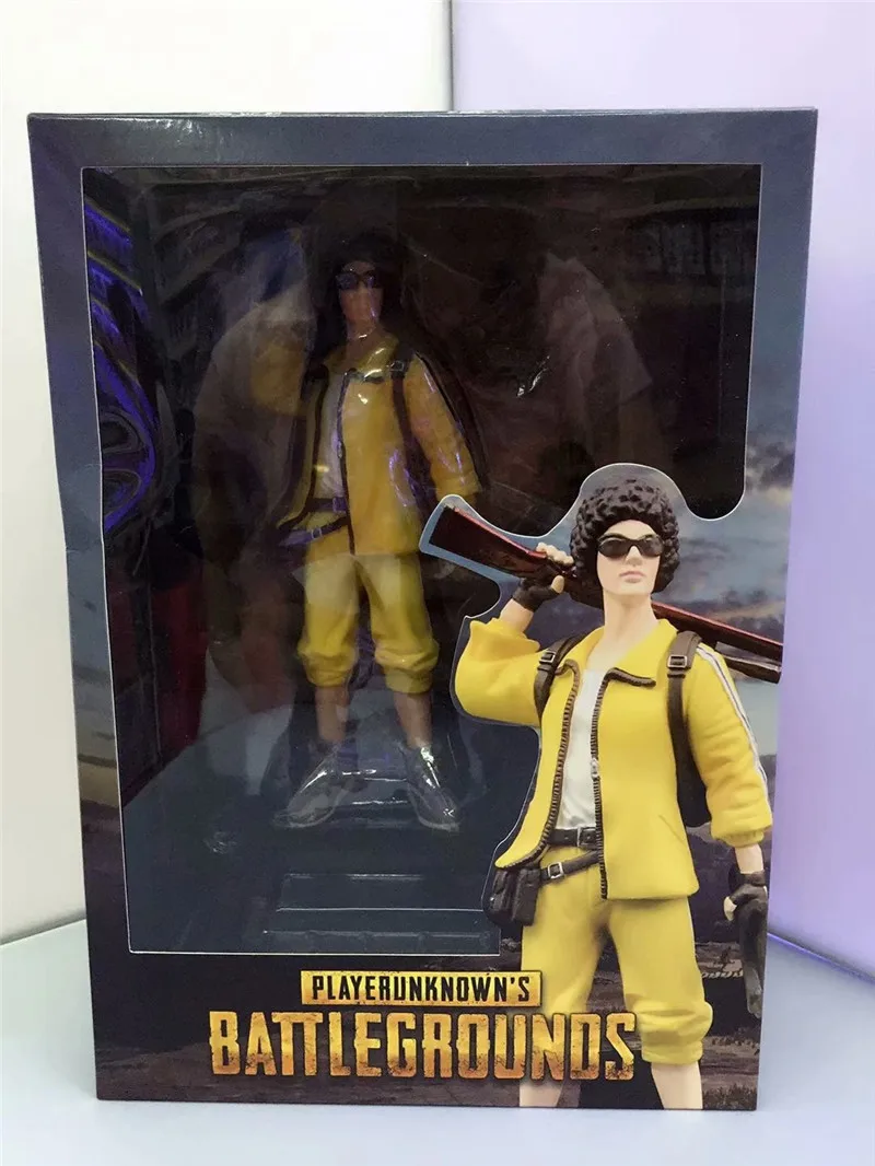 Game PUBG Playerunknown's BattleGrounds Chicken Dinner PVC Action Figure  Model Toys Hot Game Figuras Dolls  20-22cm (1)