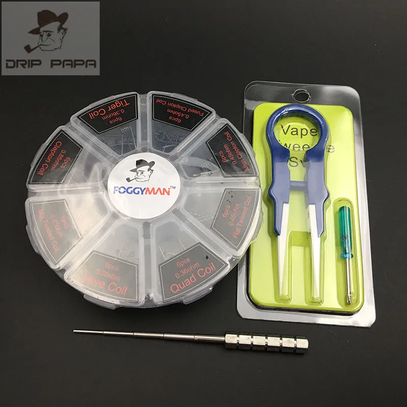 Foggyman Bacon Cotton V2+8 in 1 Prebuilt Coil +Ceramic