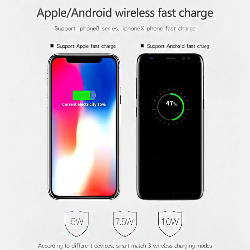 Mcdodo Car Qi Wireless Charger for iPhone XR XS Max 8 Gravity Holder Fast Wireless Charging Air Vent Mount for Car Phone Charger