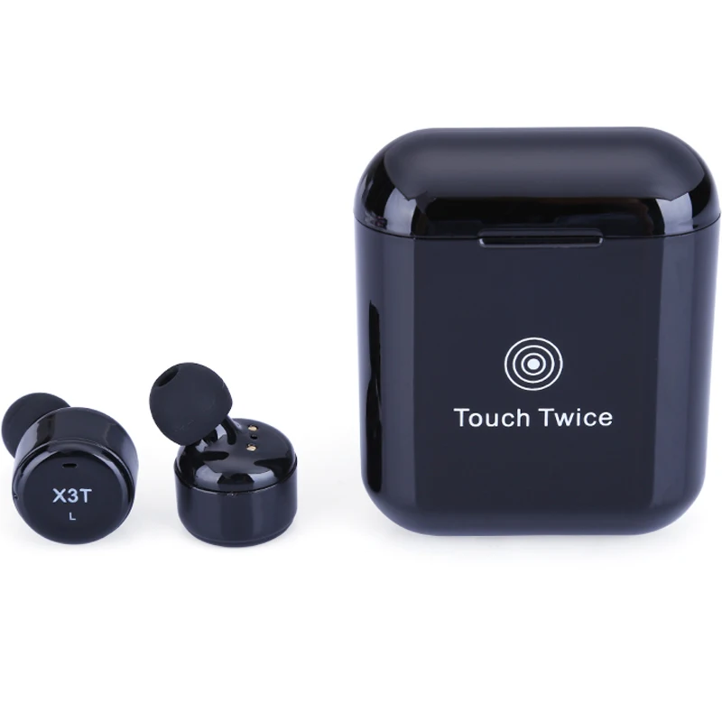 

Qiateng New True Wireless Earbuds Twins X3T Bluetooth 4.2 Earphone Stereo Headset With Charger Box Case Touch Control For iPhone