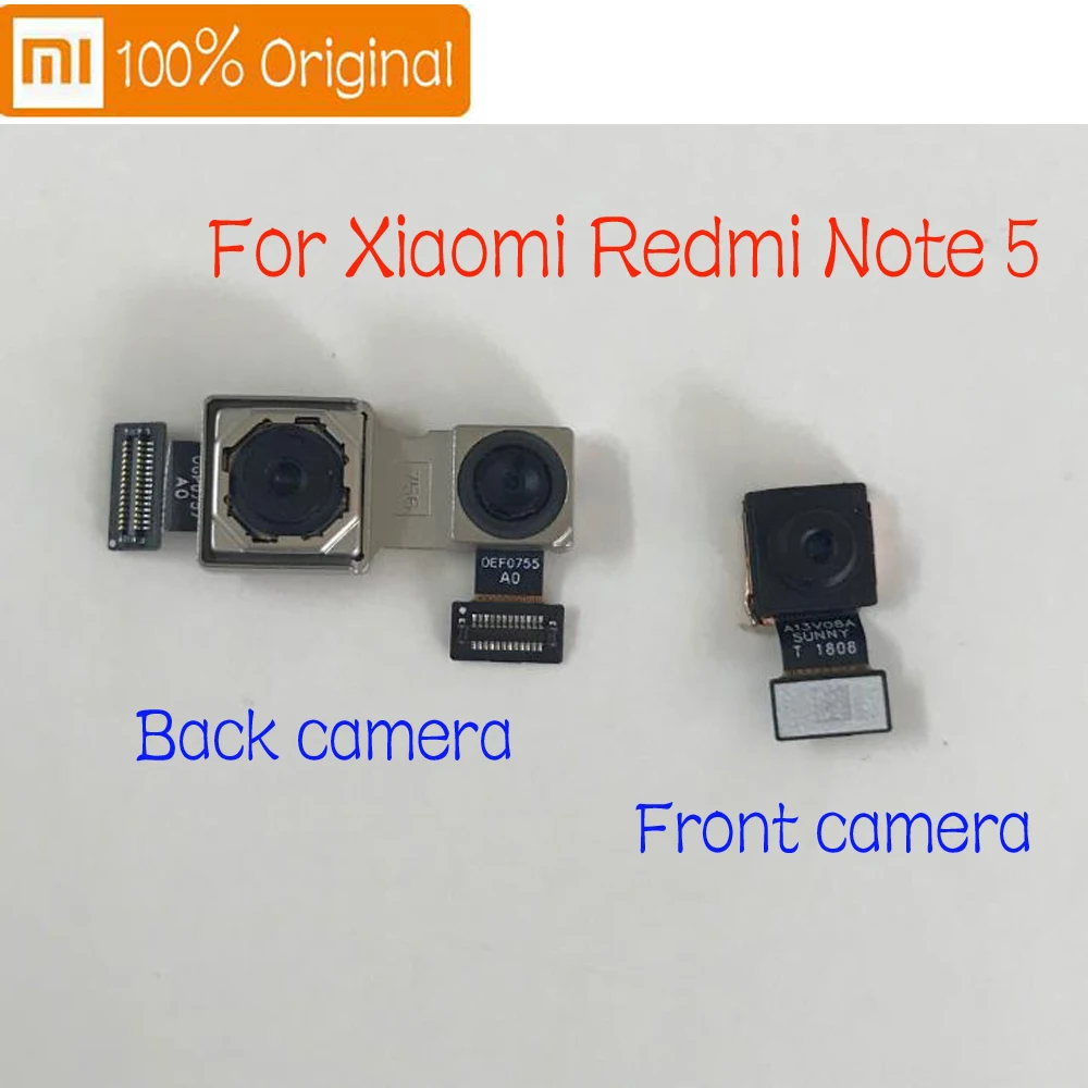 Оригинальная работа для Xiaomi Redmi Note 5 передняя/Большая основная задняя камера гибкий кабель для Xiaomi Redmi 5 Plus Замена телефона