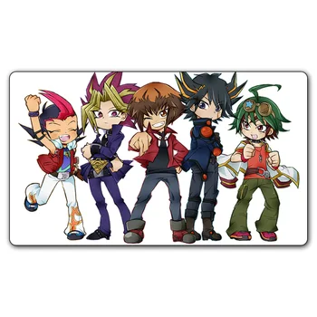 

(#94 YGO Playmat) Free Gift Bag 14x24 Inches YU-GI-OH Girl Play Mat Board Games Playmat Card Games MGT Table Pad Small Kids