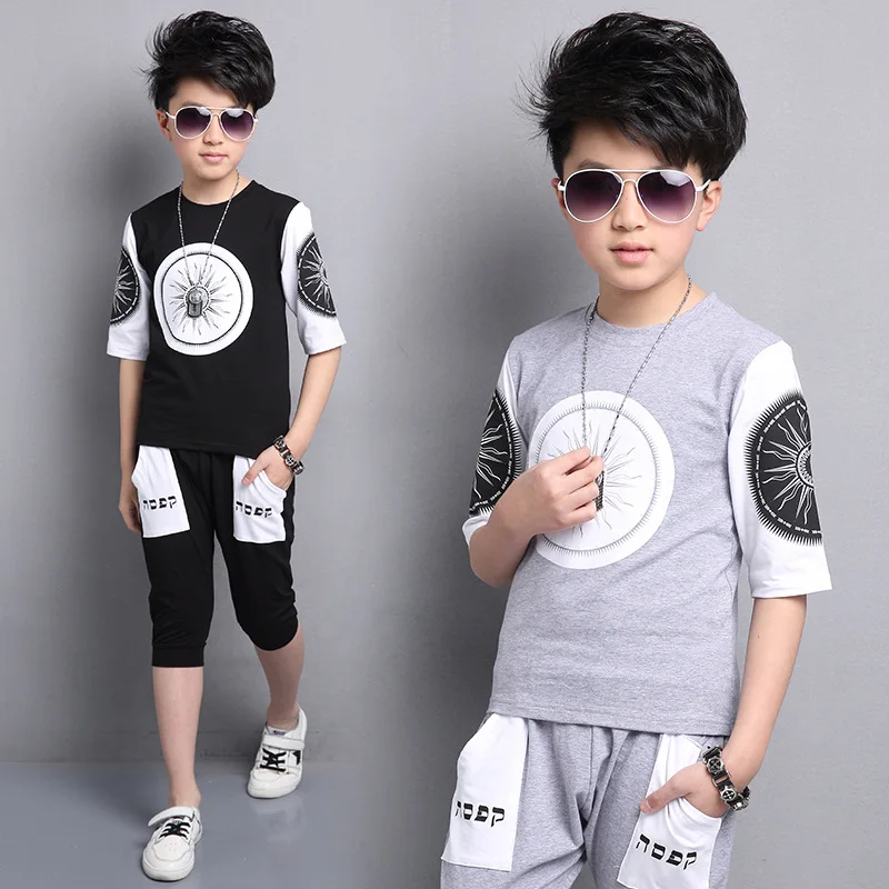 2018 Spring summer Children Wear Cotton Casual Tracksuits Kids Clothing